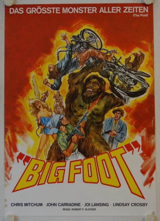 Bigfoot originales deutsches Filmplakat
